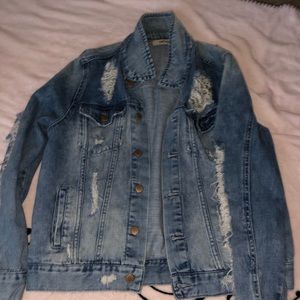 Distressed Jean Jacket